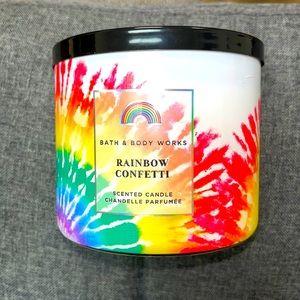 Bath and Body Works Rainbow Confetti 3 Wick Candle